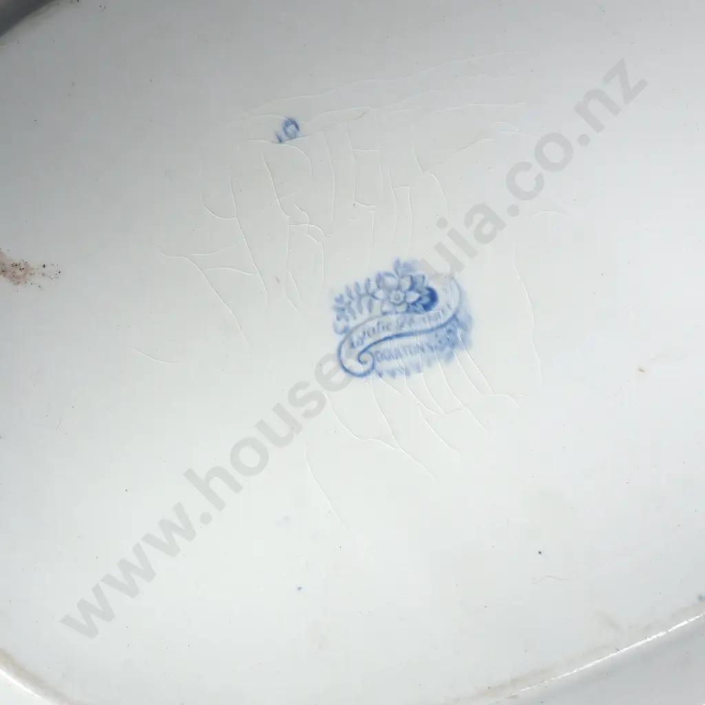 Two 19th Century Blue & White Asiatic Pheasant Ashets Image 1++