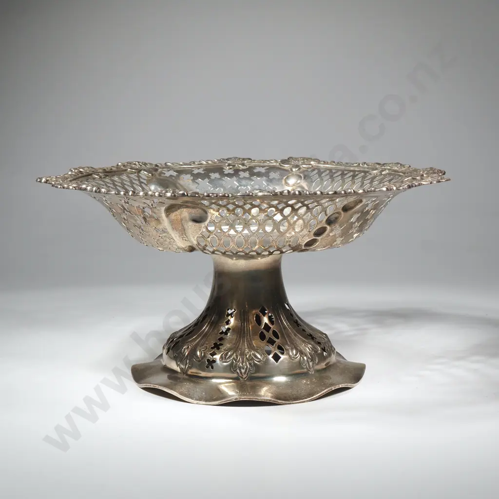Antique English Sterling Silver Tazza Image 1++