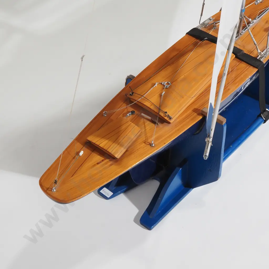 J Class Yacht Deck 'Frith' with  Kauri Deck & Remote Image 1++