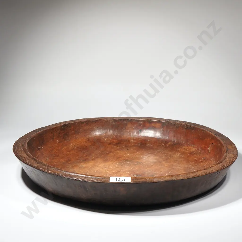 PNG Hardwood Food Platter w Hard Carved Rim Image 1++