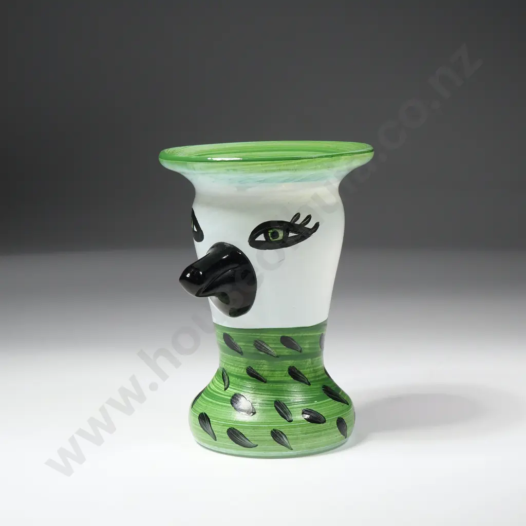 Kosta Boda Green Eggcup from the 'Somebody' Collection Designed by Ulrica Hydman-Vallien Image 1++