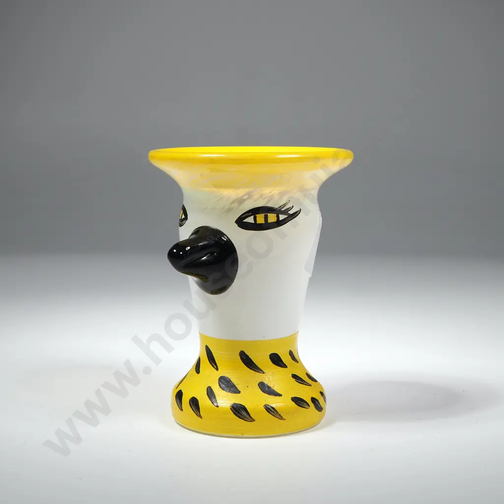 Kosta Boda Yellow  Eggcup from the 'Somebody' Collection Designed by Ulrica Hydman-Vallien Image 1++