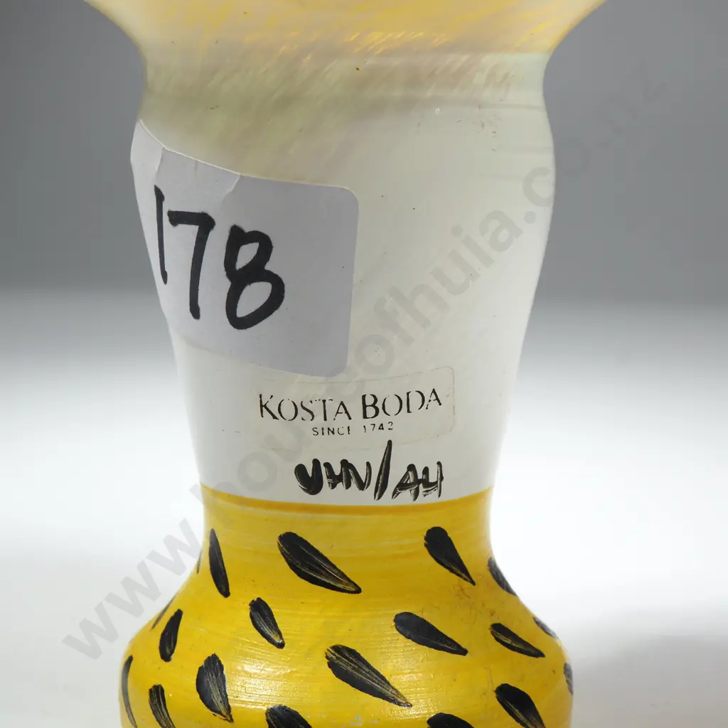 Kosta Boda Yellow  Eggcup from the 'Somebody' Collection Designed by Ulrica Hydman-Vallien Image 1++