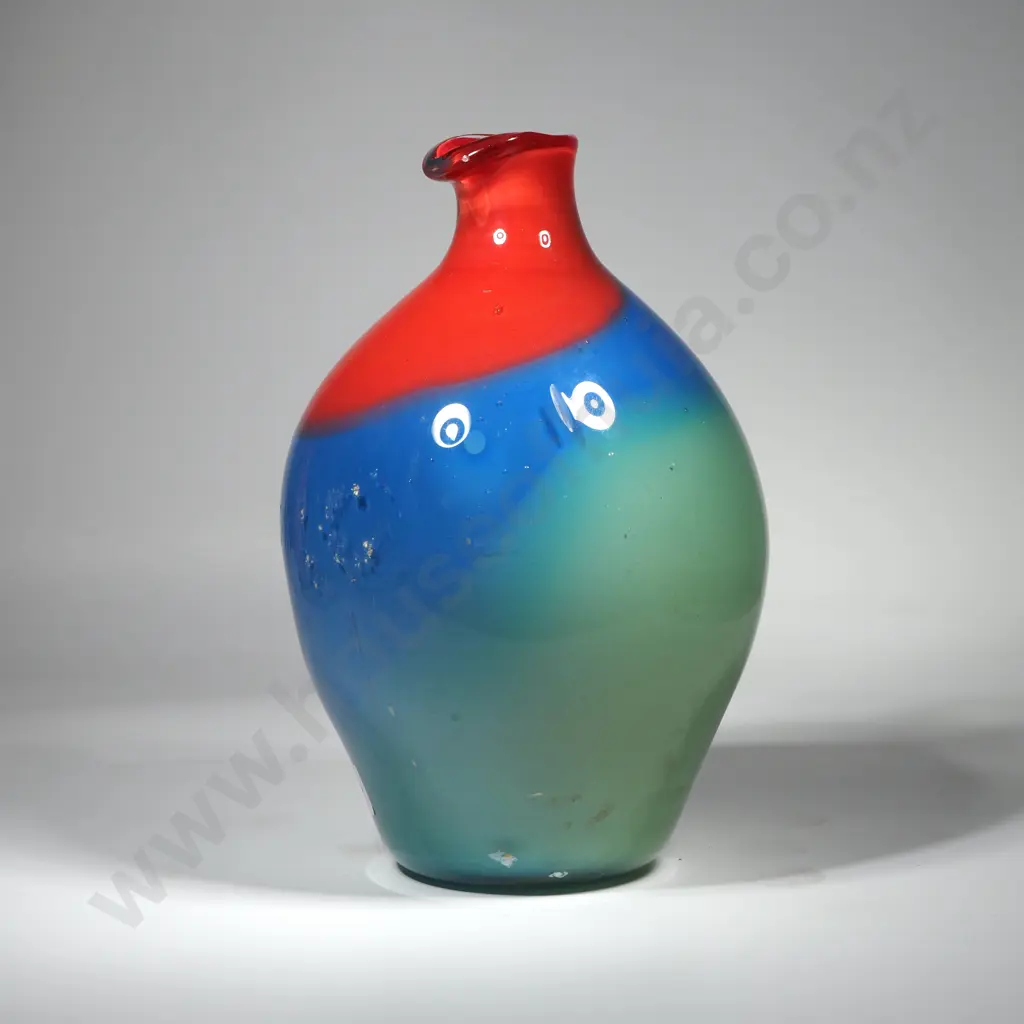 Large Multi Coloured Art Glass Jug/Vase Image 1++