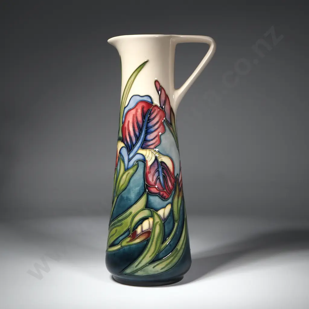 A Moorcroft Pottery Tubelined Iris jug by Rachel Bishop, Image 1++