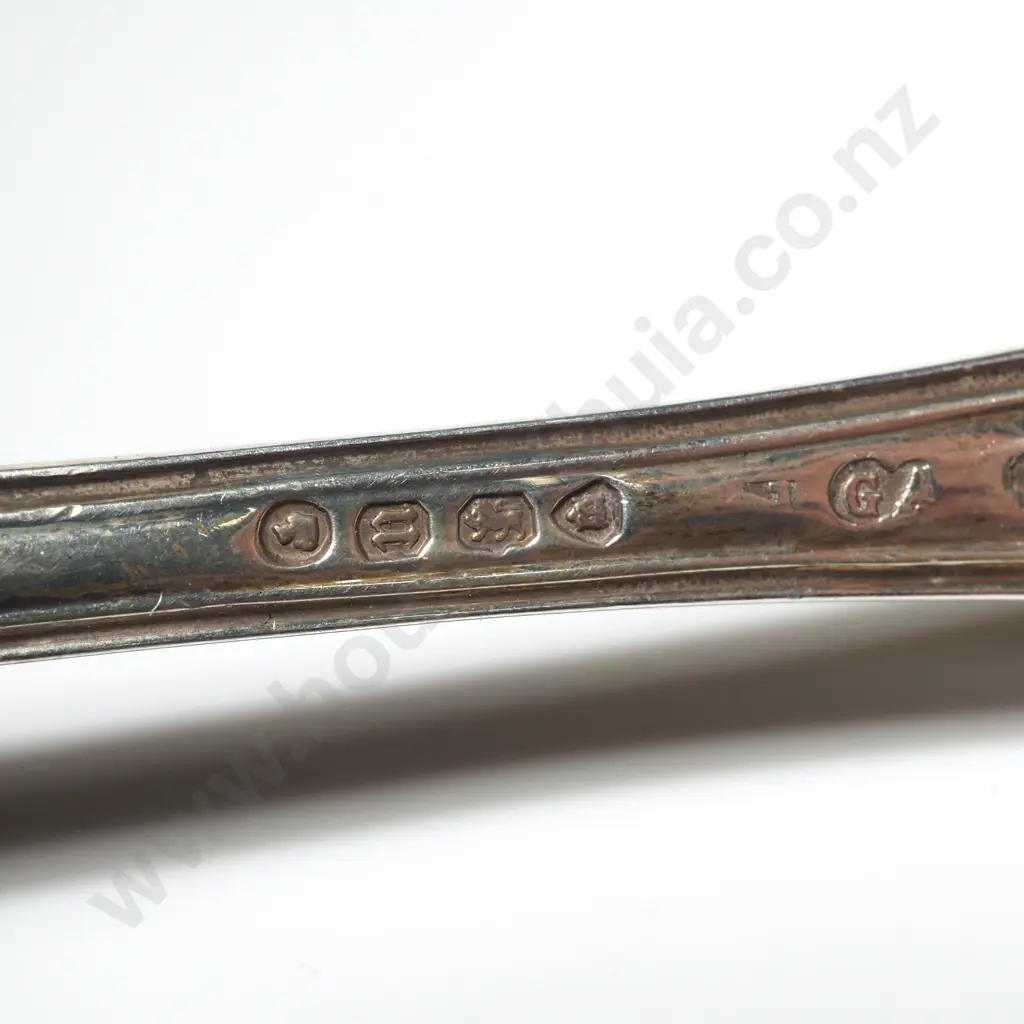 Six Sterling Silver Kings Pattern Teaspoons Image 1++
