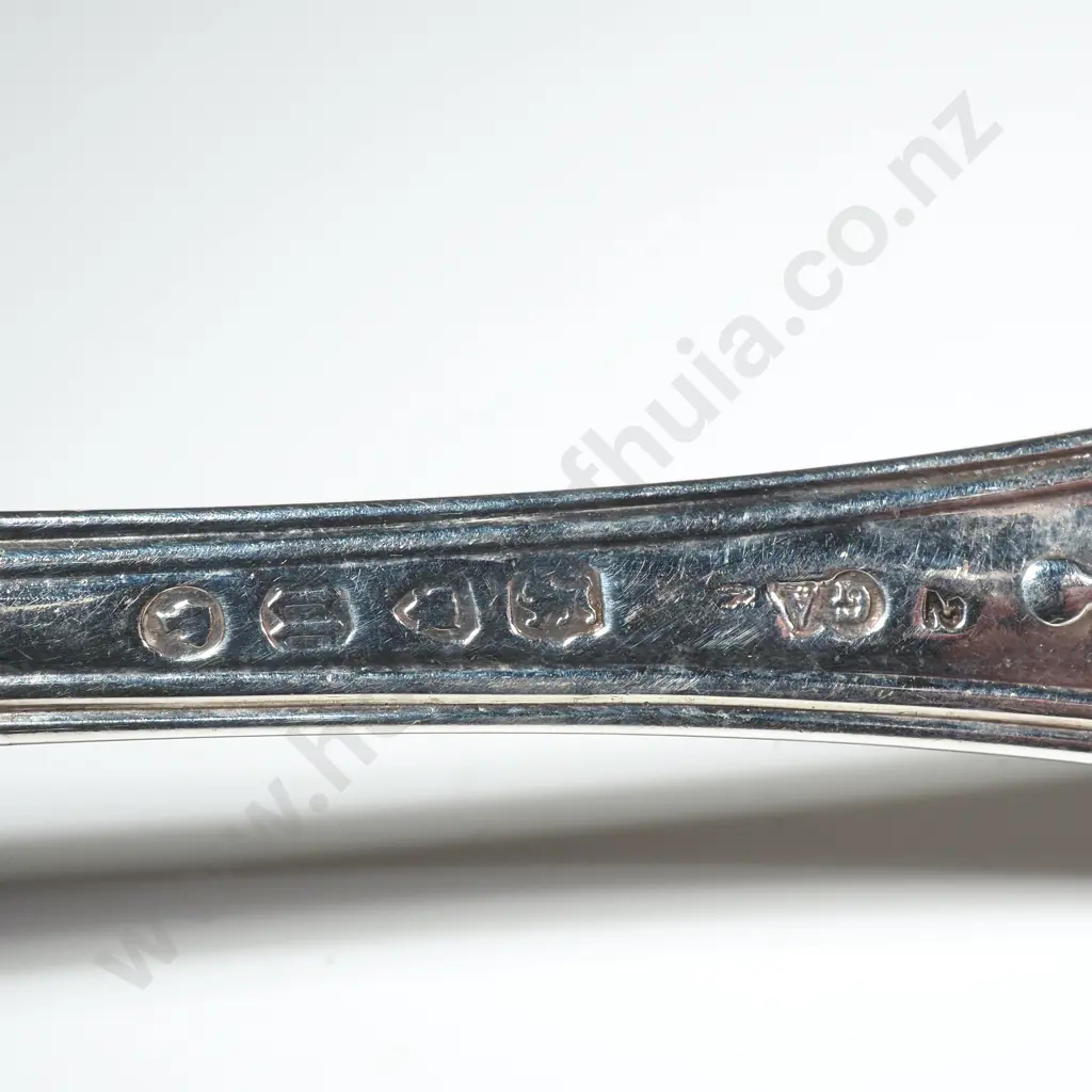 Six Sterling Silver Kings Pattern Dessert Spoons Image 1++