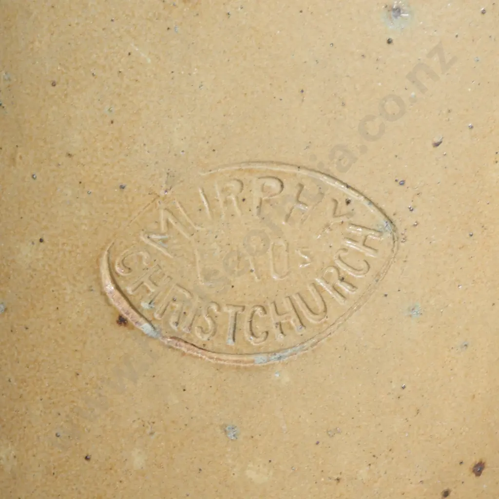 Buff Coloured Clay Chimney Pot of Simple Functional Design, Stamped Murphy Bros Design Image 1++