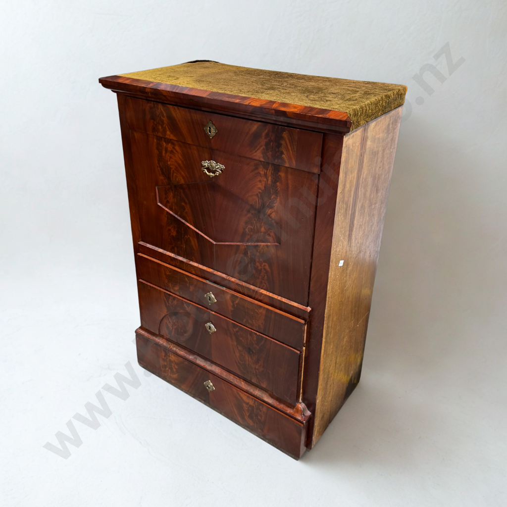 Biedermeier Period (Early Nineteenth Century) Secretaire a Abattant w Architectural Theatre Interior Image 1++
