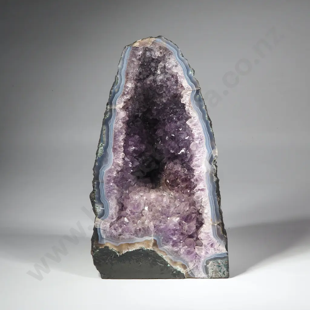 Raw Purple Cathedral  Amethyst  Crystal Geode Image 1++
