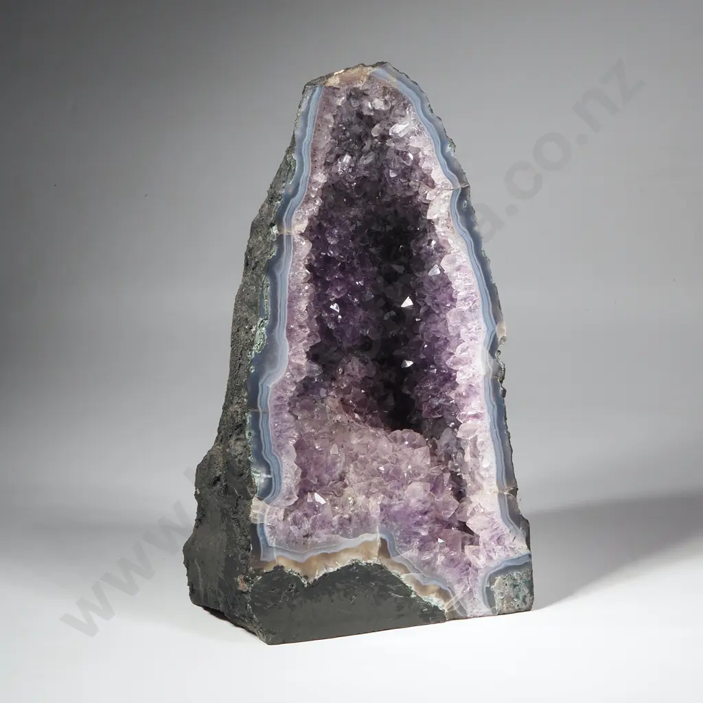 Raw Purple Cathedral  Amethyst  Crystal Geode Image 1++