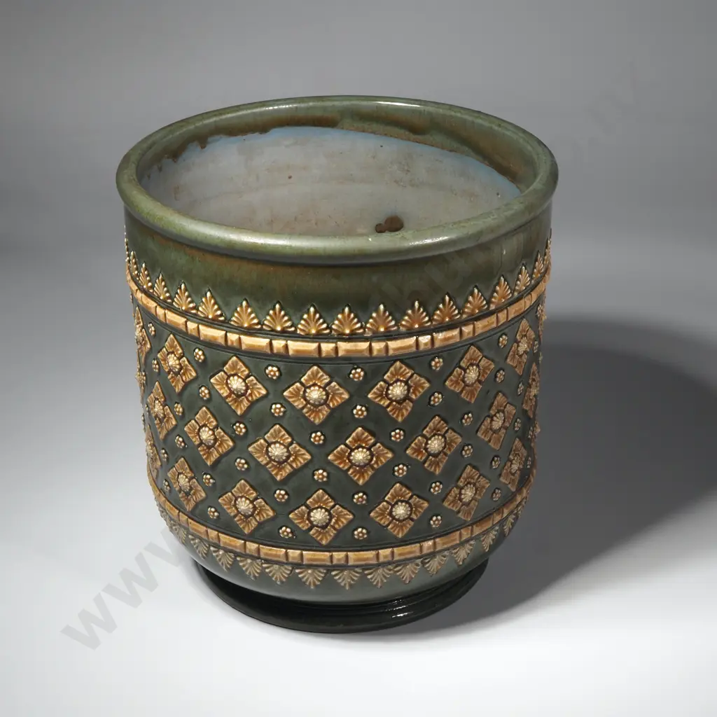 Doulton Lambeth Stoneware Jardinière Image 1++