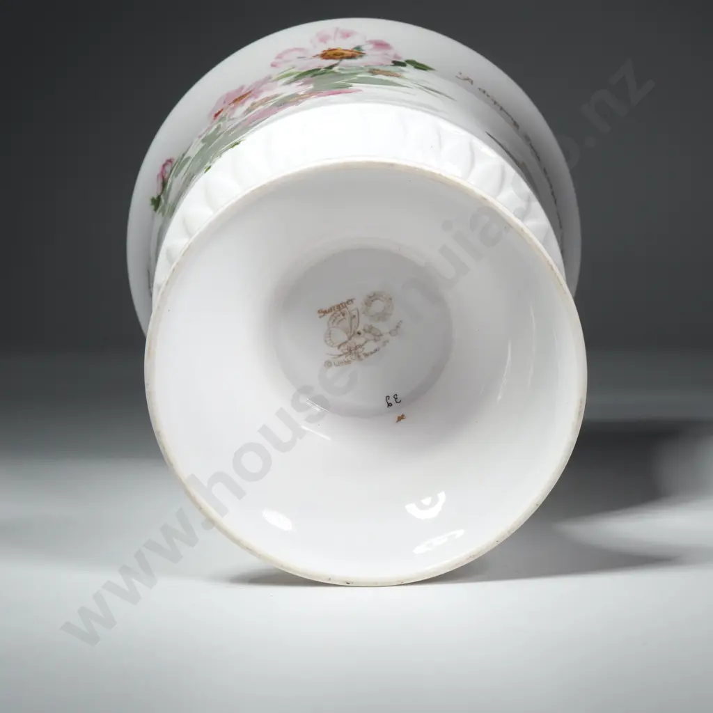Webb & Bower Ltd By Caverswell China Urn Decorated w Birds & Flowers  Titled "Summer"  Image 1++