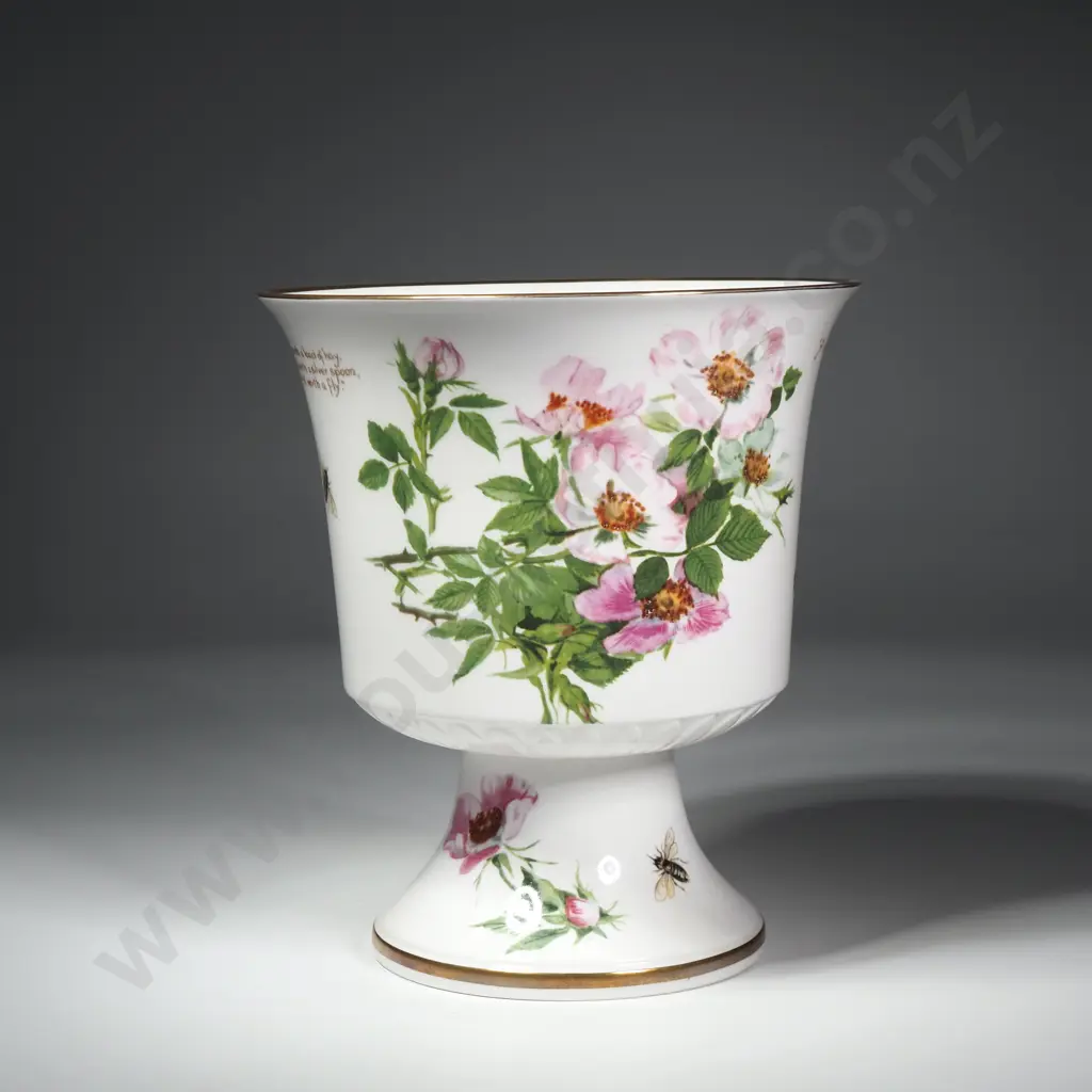 Webb & Bower Ltd By Caverswell China Urn Decorated w Birds & Flowers  Titled "Summer"  Image 1++