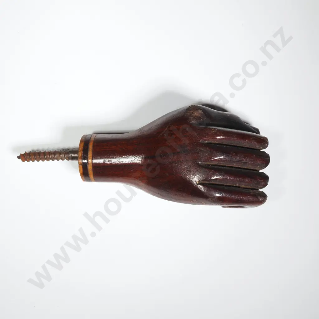 Pitcairn Island Walking Stick Grip in the Form of a Hand Image 1++