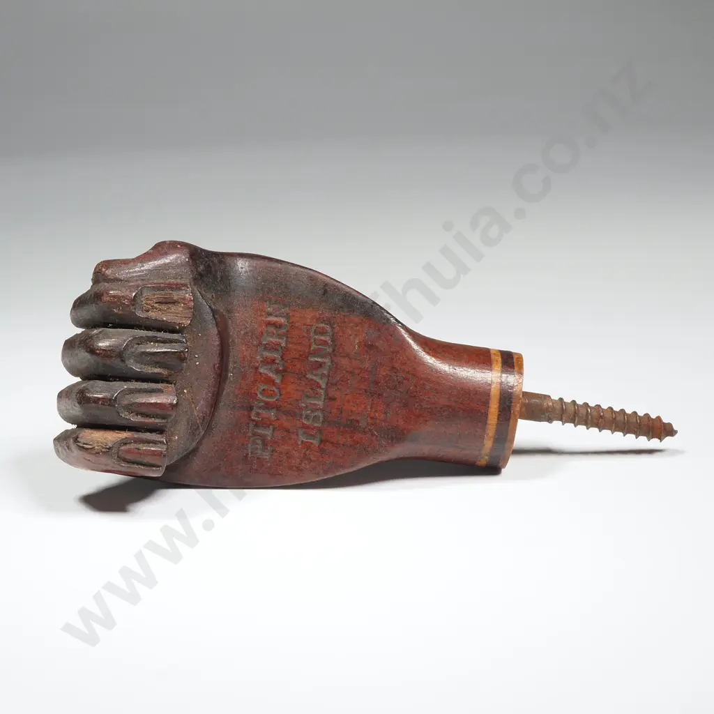 Pitcairn Island Walking Stick Grip in the Form of a Hand Image 1++
