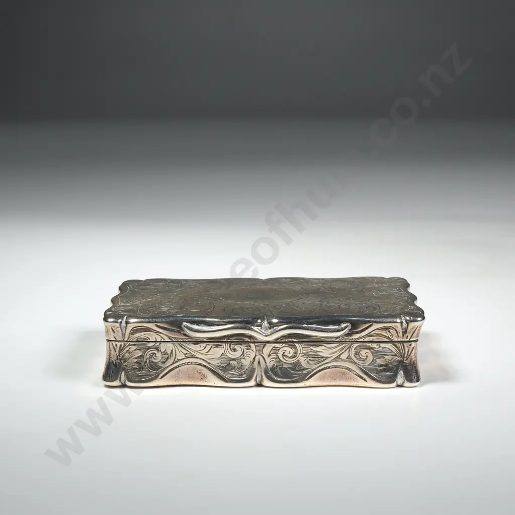 1844 Sterling Silver Snuff Box Image 1++