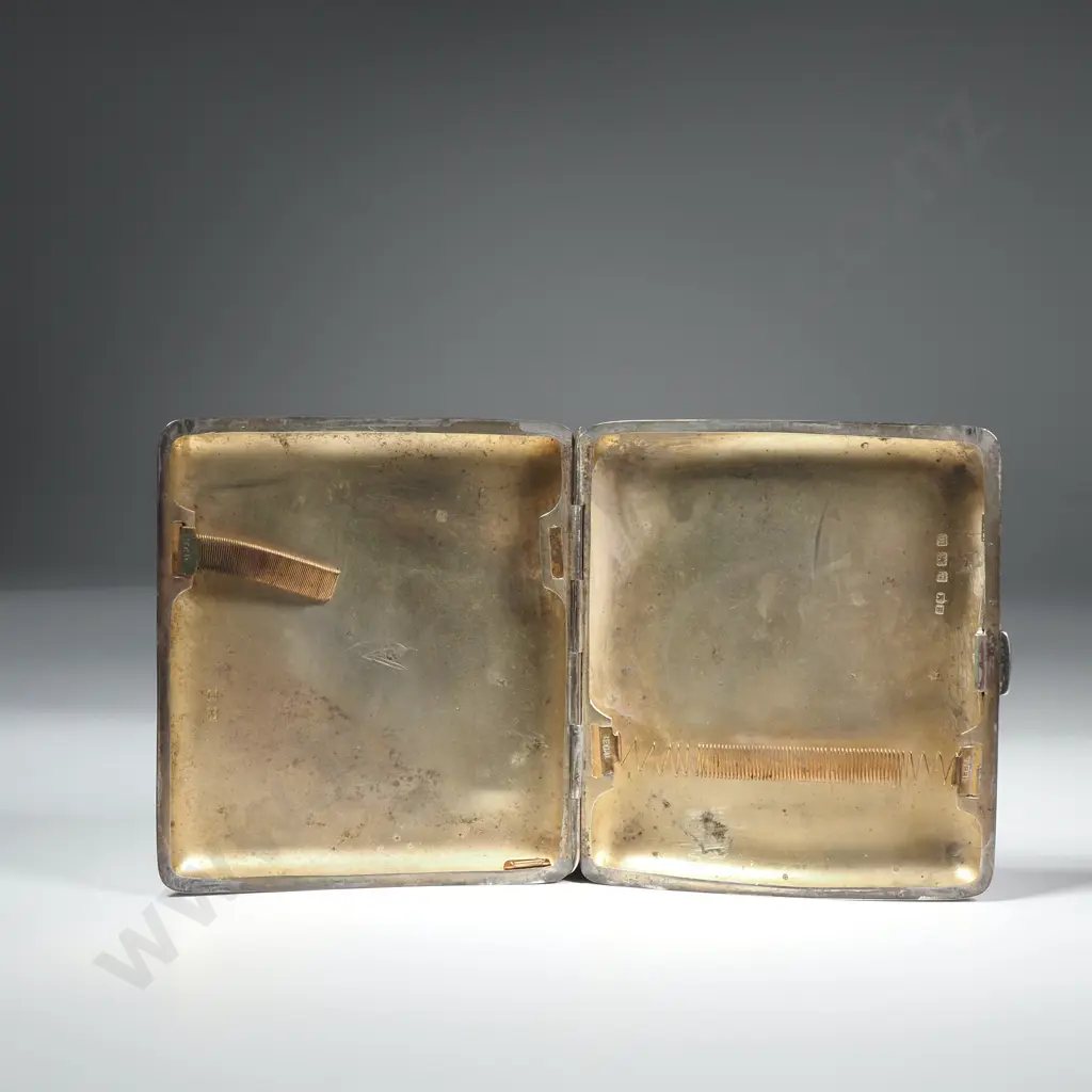 Sterling Silver Cigerette Case Image 1++