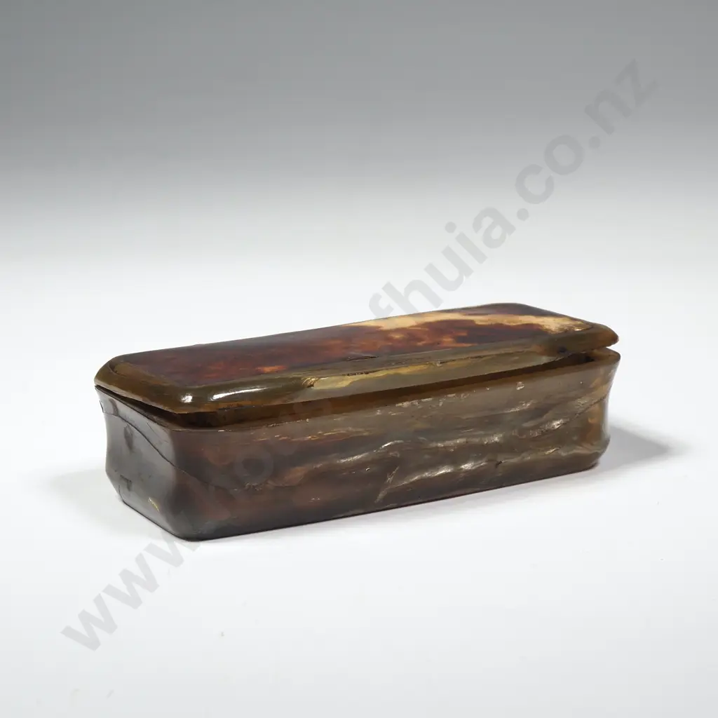 Antique Horn Snuff Box Image 1++