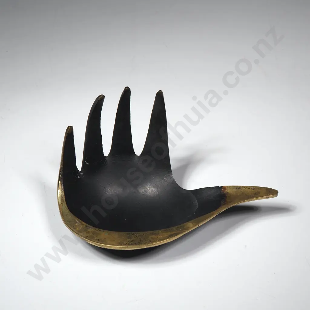 Walter Bosse Handshaped Ashtray & Cat Shaped Pipe Holder Image 1++