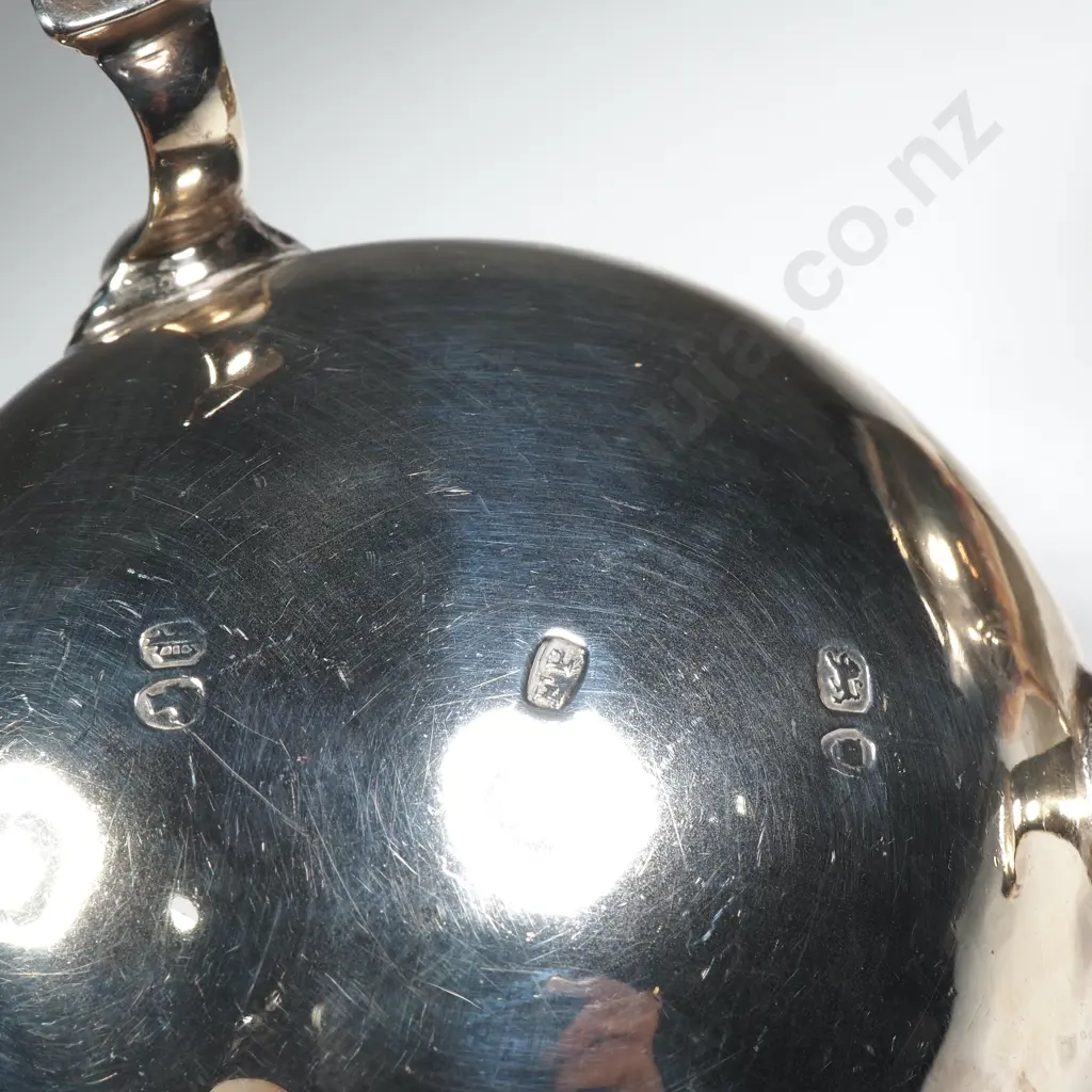 Pair of Sterling Silver Condiment Pots w English Hallmarks Image 1++