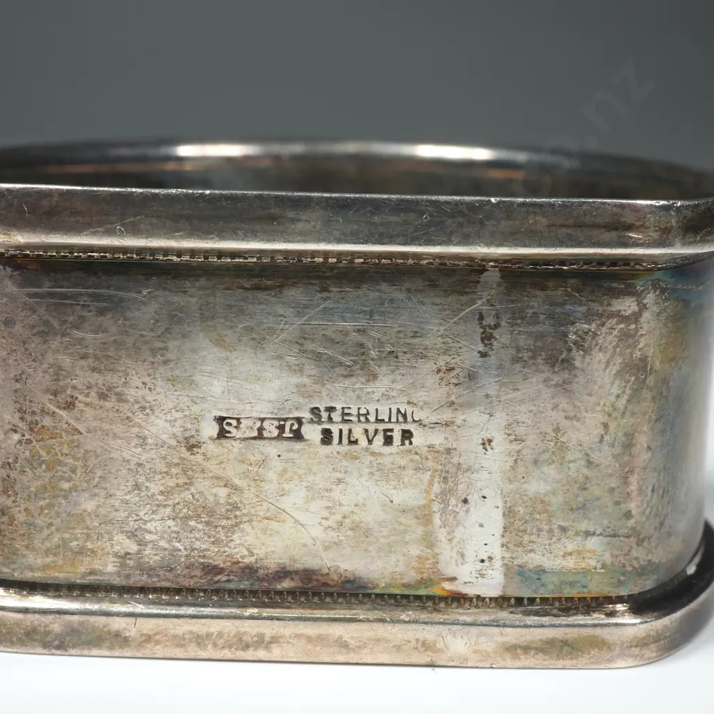 Sterling Silver Serviette Ring Image 1++