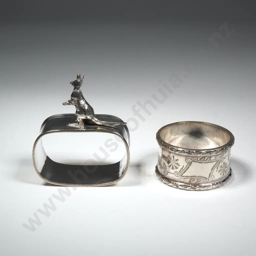 Two Australian Themed S/P Napkin Rings  Image 1++