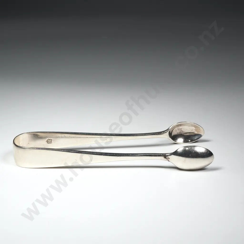 Pair of Sterling Silver Sugar Tongs by George Jackson & David Fullerton, London 1904 Image 1++