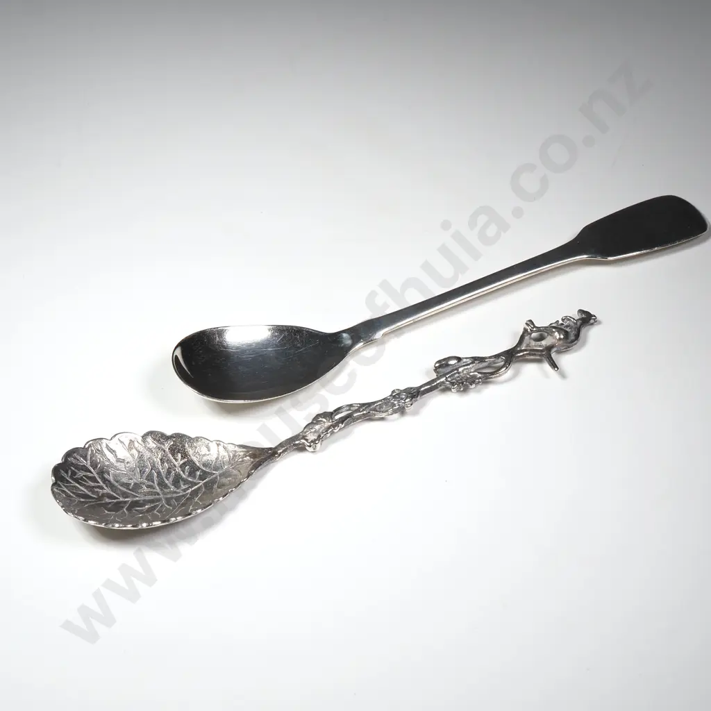 Two Interesting Spoons - One Sterling Image 1++