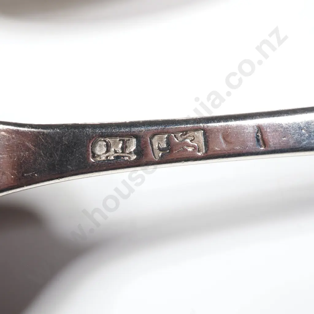 Pair of Sterling Silver Serving Spoons by Thomas Chawner, London  1773 Image 1++
