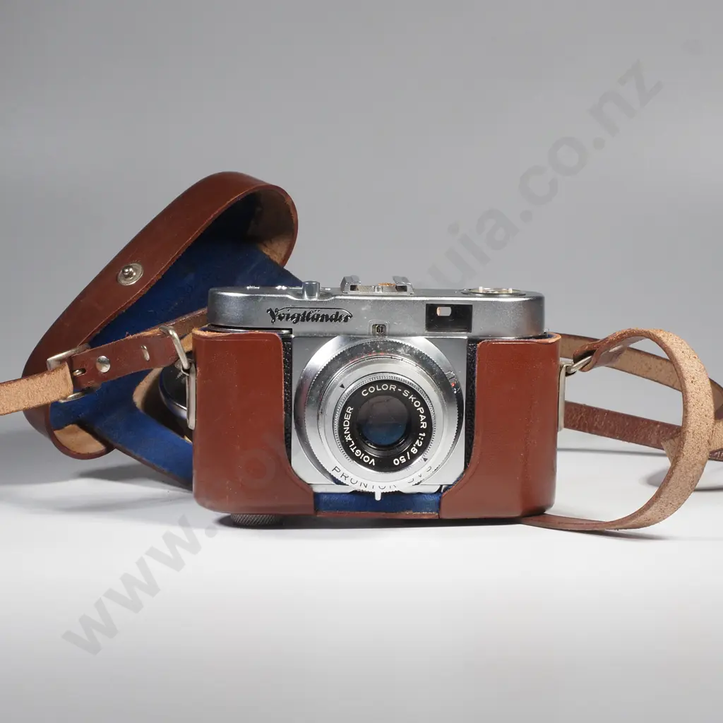 Vintage Voigtlander Vito B 35mm Camera w Leather Case Image 1++