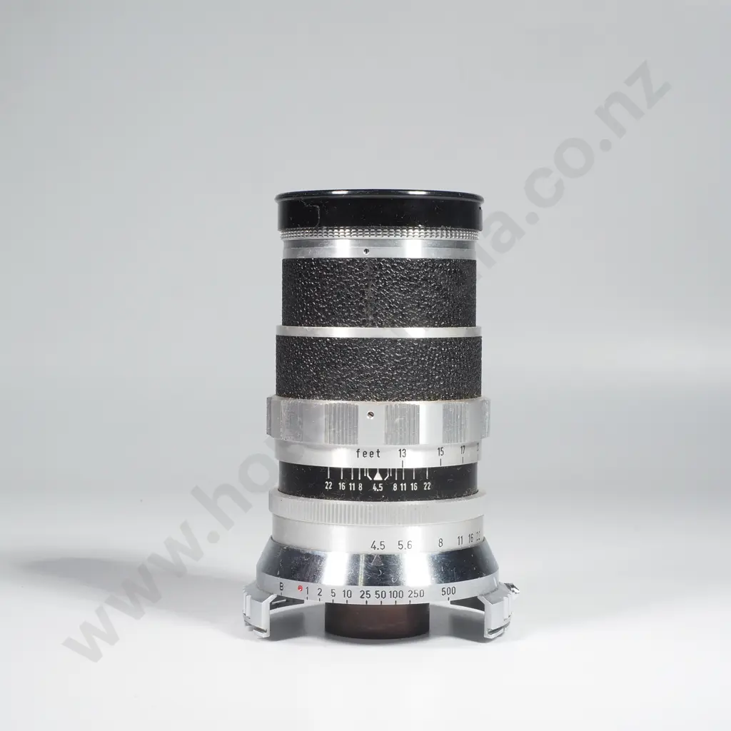Vintage Voigtlander Super-Dynaron 150mm f/4.5 Telephoto Lens w Case & Turnit 3 Viewfinder Image 1++