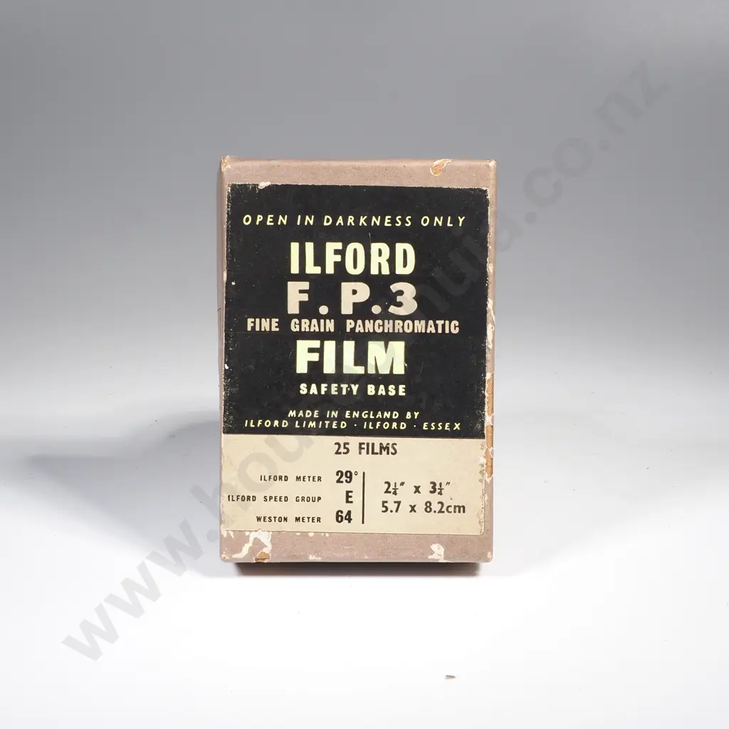 Vintage Ilford FP3 Fine Grain Panchromatic Film in Small Box Image 1++
