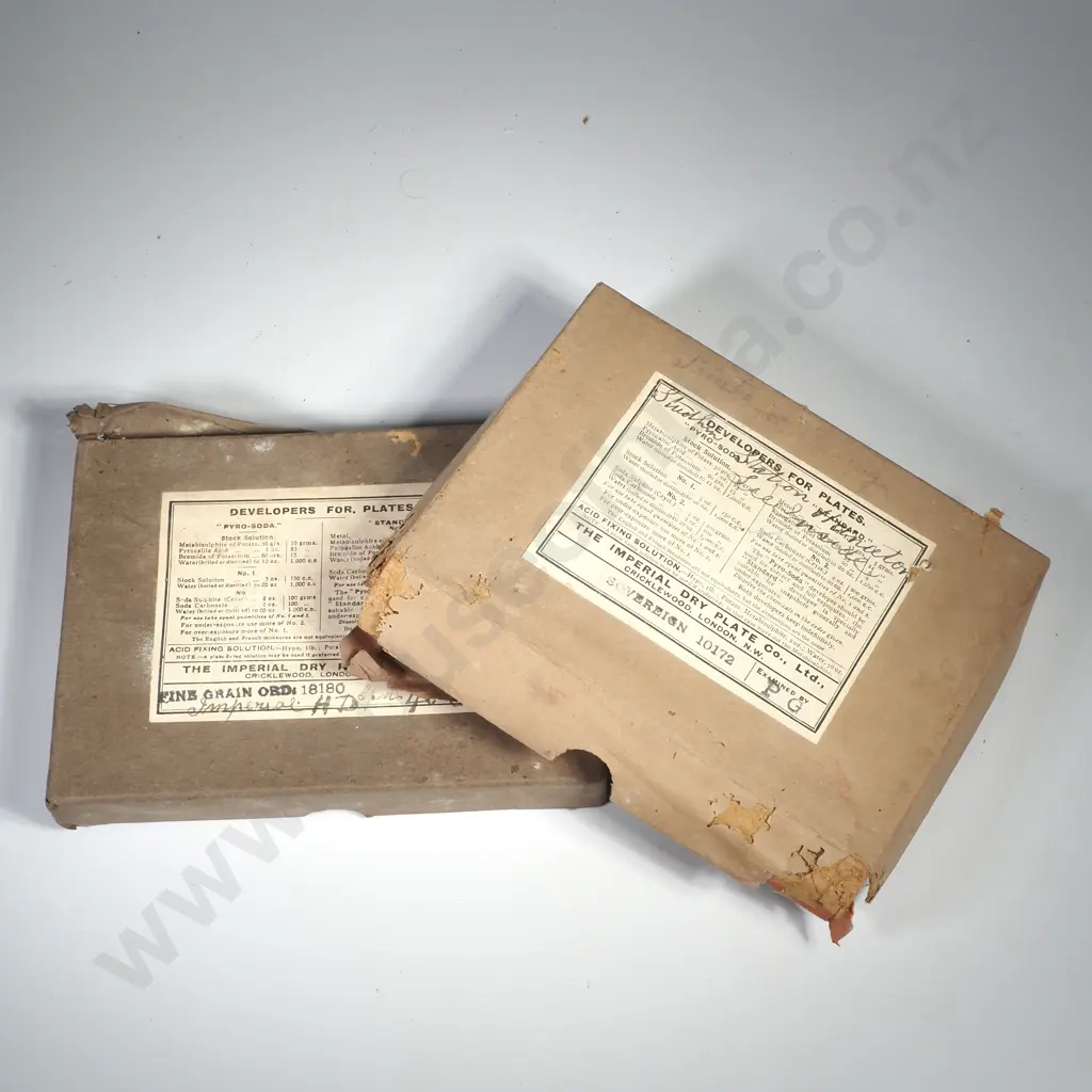 Antique Photographic Plates - NZ Interest, 2 x Boxes Image 1++
