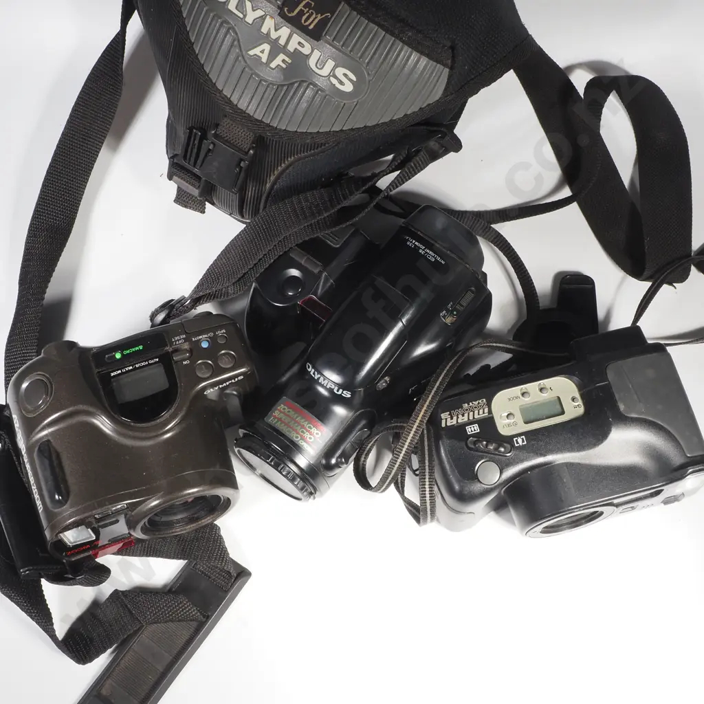 Three Superzoom Cameras, Ricoh & Two Olympus Image 1++