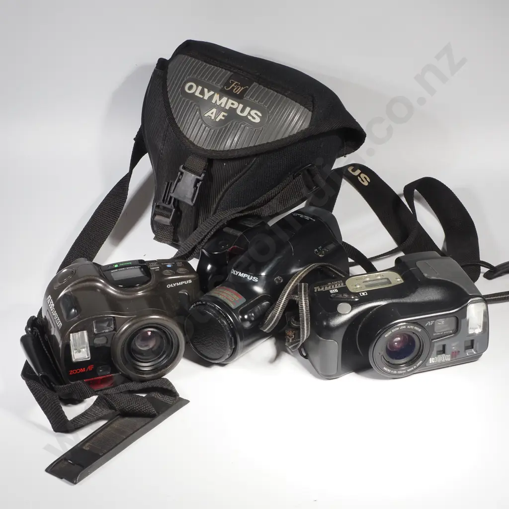 Three Superzoom Cameras, Ricoh & Two Olympus Image 1++