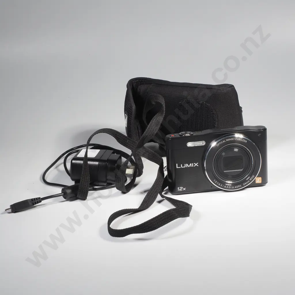 Panasonic Lumix 12x Camera w SD Card, Carry Case & Charger Image 1++