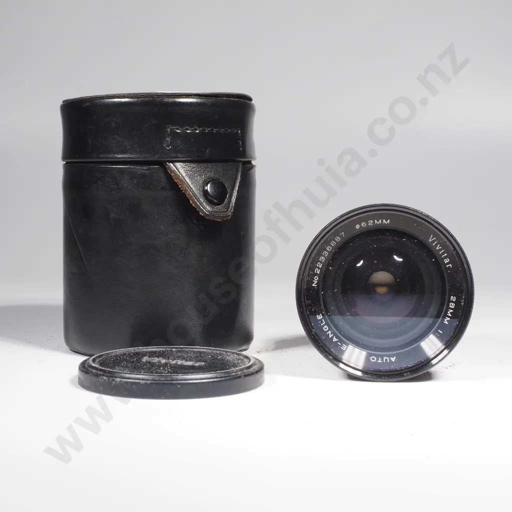 Vintage Vivitar Auto Wide-Angle 28mm f/2.5 Prime Camera Lens Image 1++