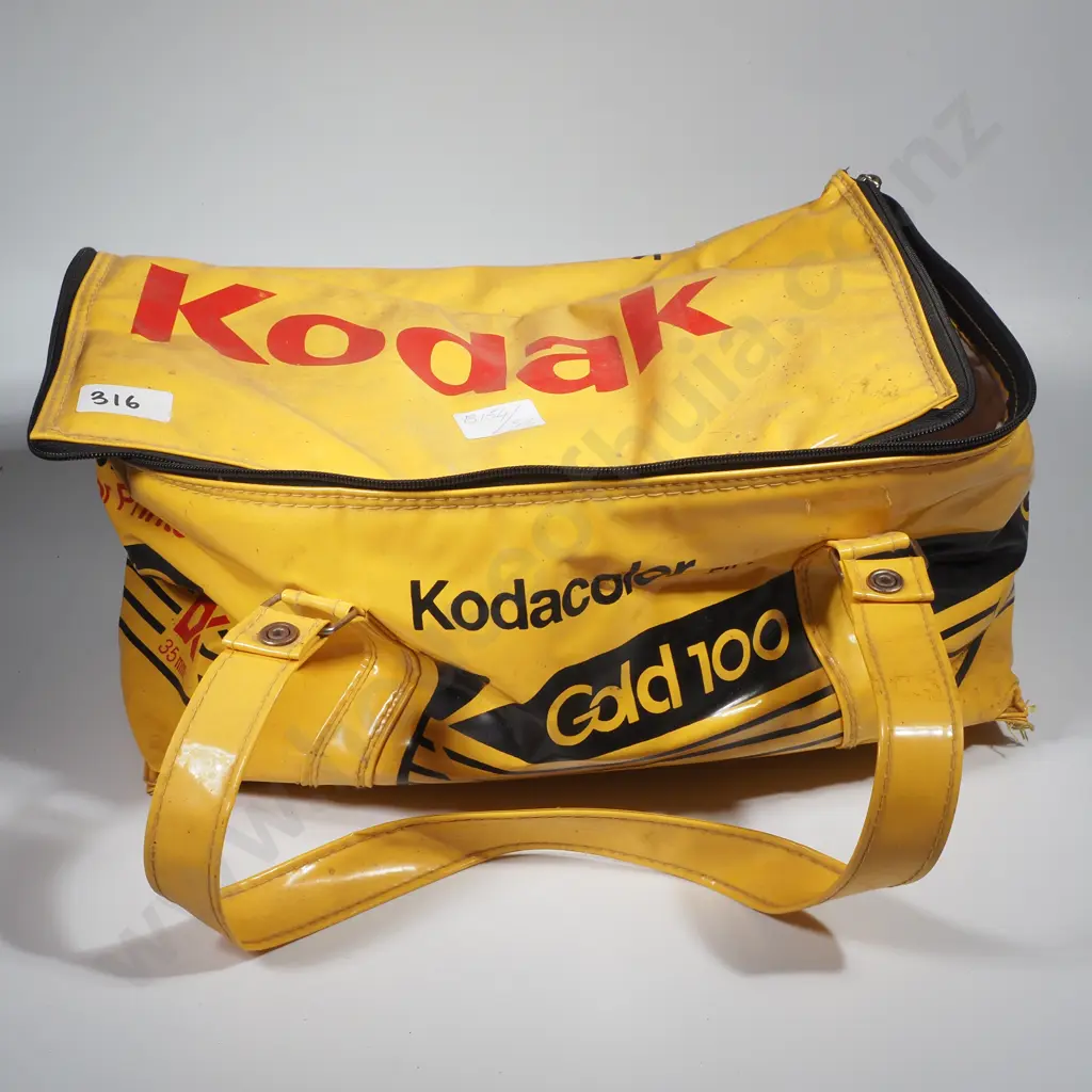 Vintage Kodak Yellow Advertising Cooler Bag a/f Image 1++