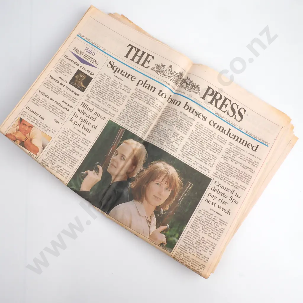 Christchurch Press Newspaper (Friday 17 February, 1995) w Digitized Construction Error Image 1++