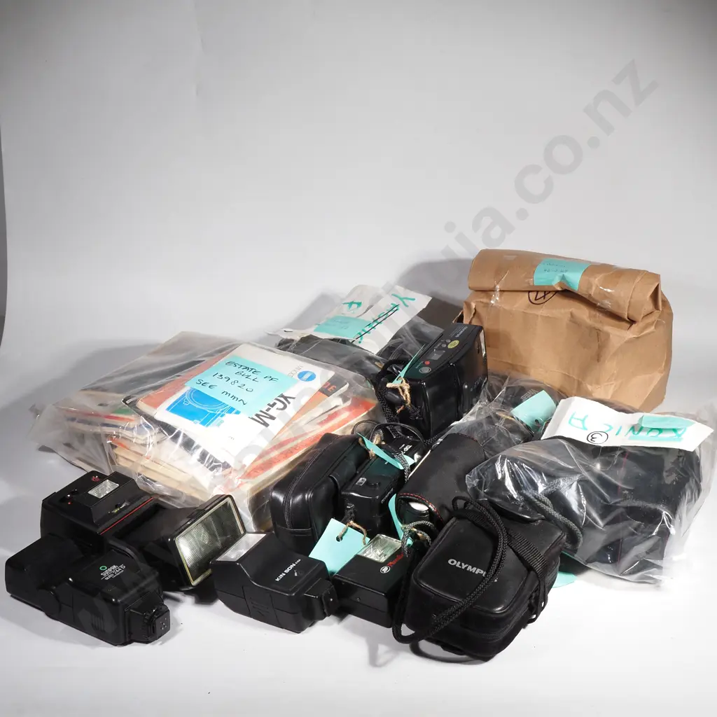 Assorted Lot of Cameras & Camera Equipment Image 1++