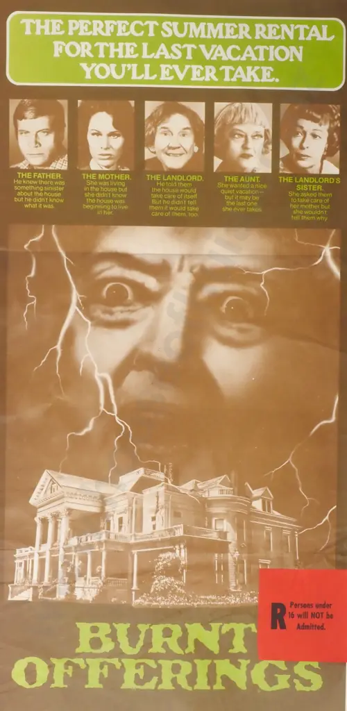 Vintage Australian/New Zealand Daybill Poster for 'Burnt Offerings' Image 1++