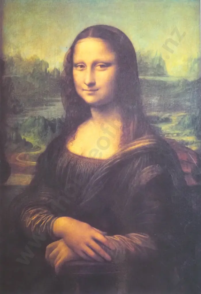 Leonardo da Vinci, Mona Lisa (La Joconde), Musee du Louvre. (Laminated) Image 1++