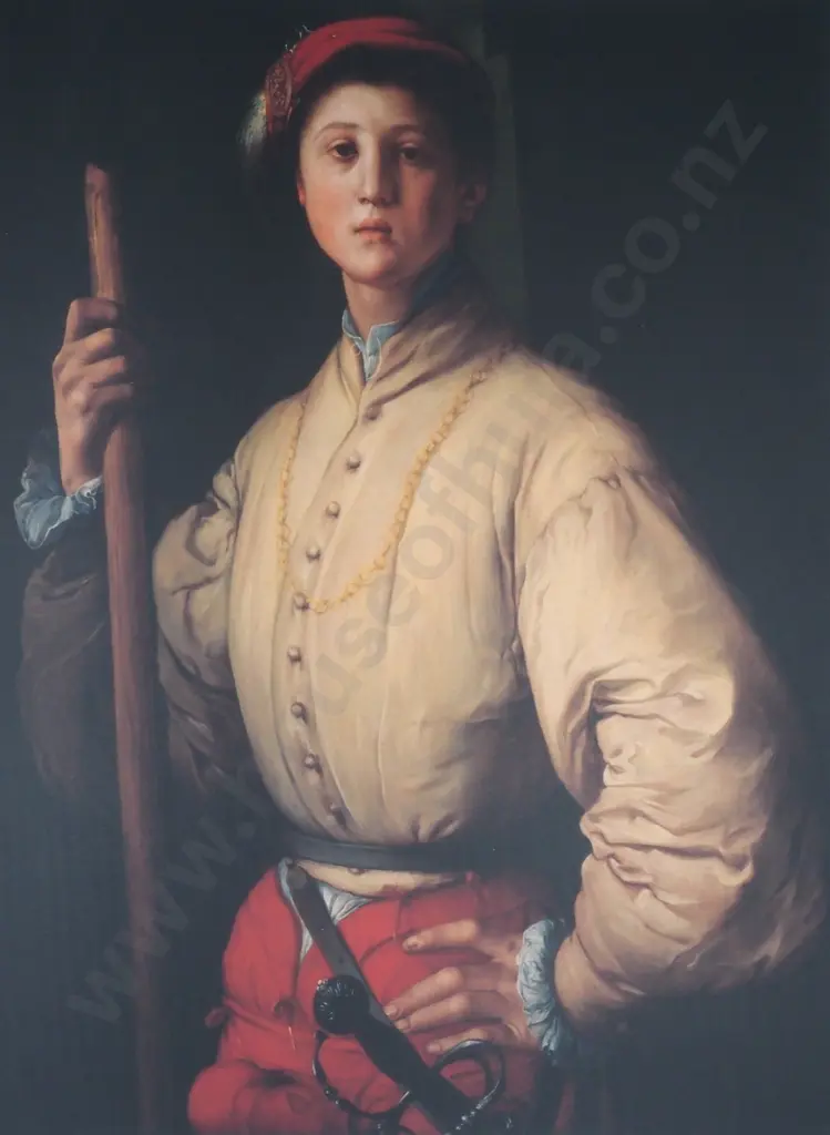 Pontormo, The Halberdier, J. Paul Getty Museum, Los Angeles. (Laminated) Image 1++