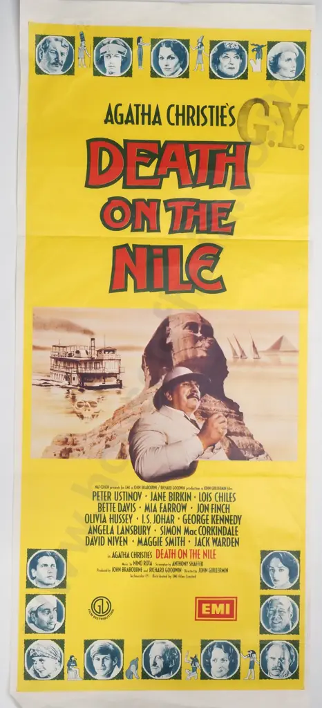 An Australian Daybill Poster for the 1978 Film 'Death on the Nile' Image 1++