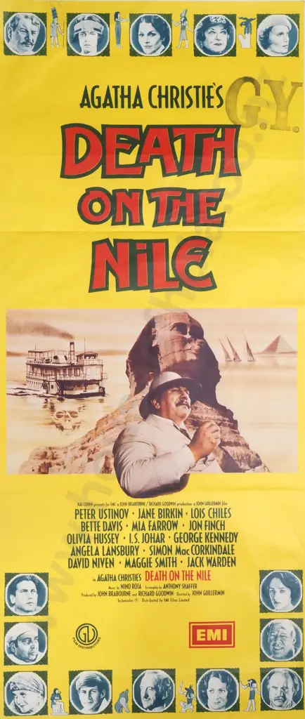 An Australian Daybill Poster for the 1978 Film 'Death on the Nile' Image 1++