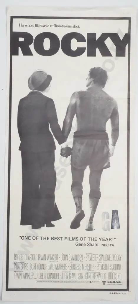 An Australian Daybill Poster for the Film 'Rocky' - Original Film Poster, MAPS Litho Pty. Ltd. Image 1++