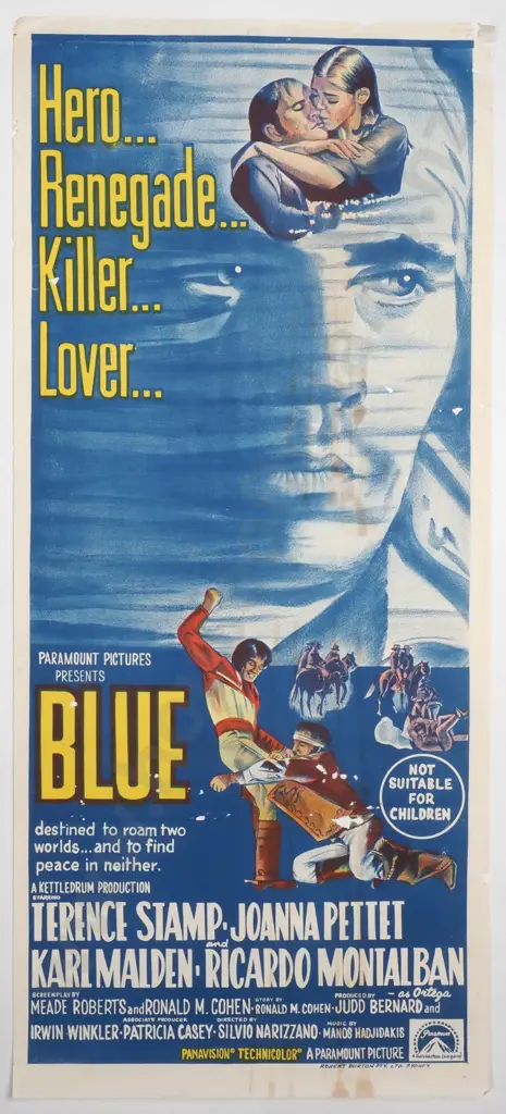 Vintage Australian/New Zealand Daybill Poster 'Blue' Image 1++