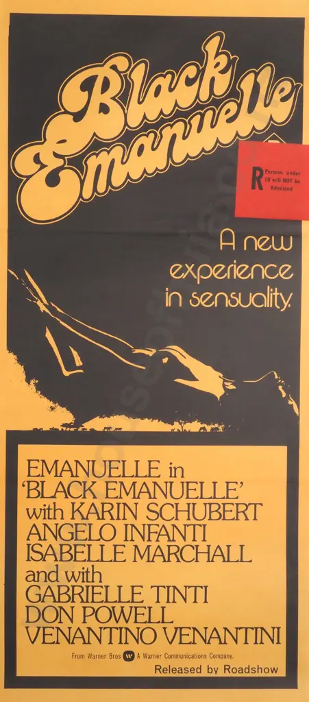 1975 Australian Daybill Poster for the Film 'Black Emanuelle' Image 1++