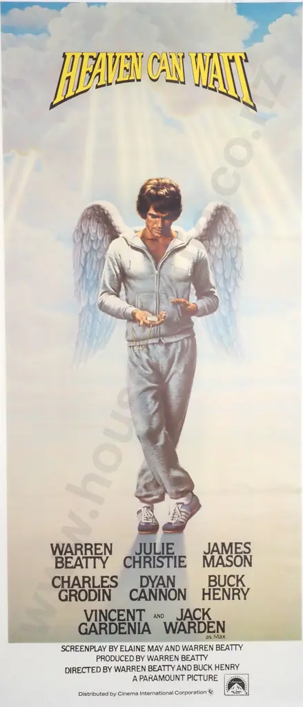 Vintage Australian/New Zealand Daybill Poster for 'Heaven Can Wait' Image 1++